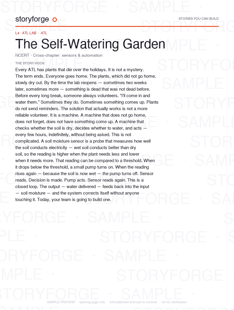 Watermarked opening-page preview of The Self-Watering Garden