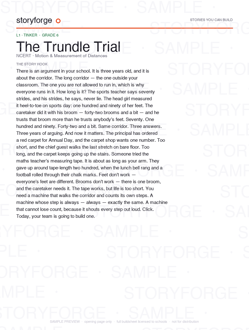 Watermarked opening-page preview of The Trundle Trial