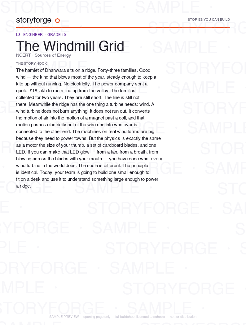 Watermarked opening-page preview of The Windmill Grid